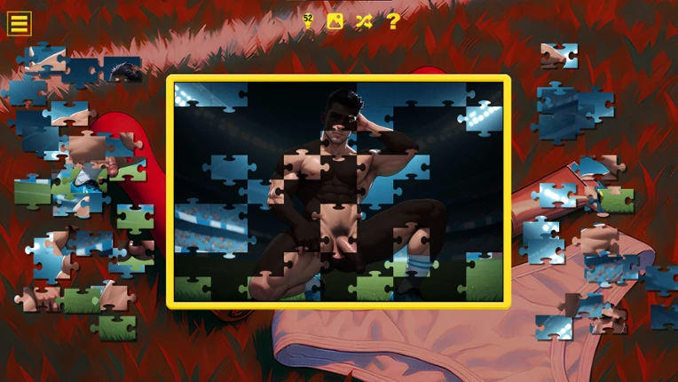 Soccer Cup Boys - Hentai Jigsaw screenshot