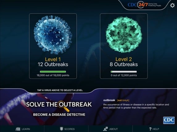 Solve the Outbreak screenshot