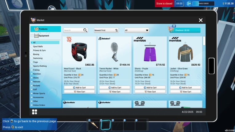 Sporting Goods Shop screenshot