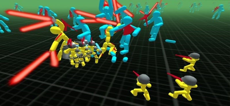 Stickman Neon Battle Simulator screenshot