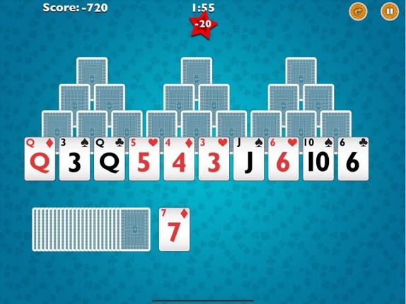 Tri-Peaks Solitaire screenshot