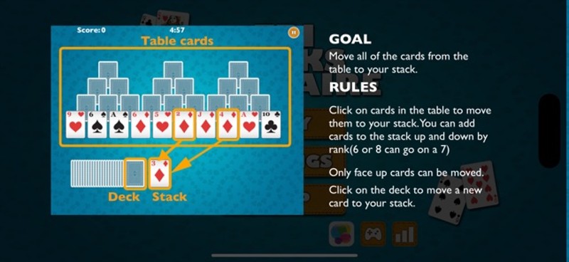 Tri-Peaks Solitaire screenshot
