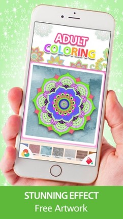 Adult Coloring Book - Mandala Pigment Color Pages Image