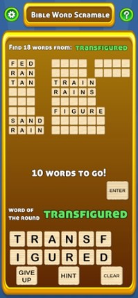 Bible Word Scramble screenshot