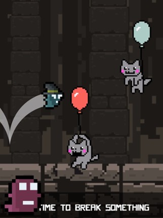 Break the Balloon: ghost &amp; cat Image