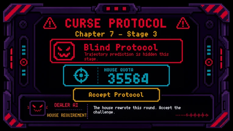 CURSECADE: Pachinko Roguelite screenshot