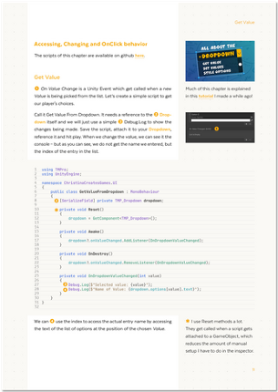 Dropdowns - The Unity UGUI Guide Image