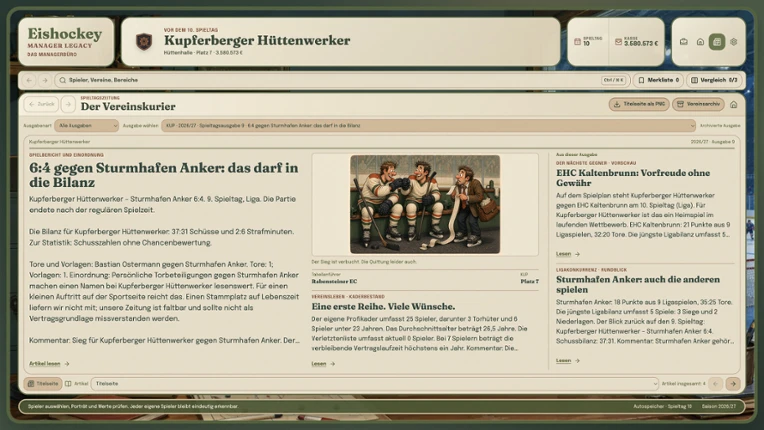 Eishockey Manager Legacy screenshot
