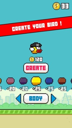 Flappy Ninja - Create Your Own Original Bird ! screenshot