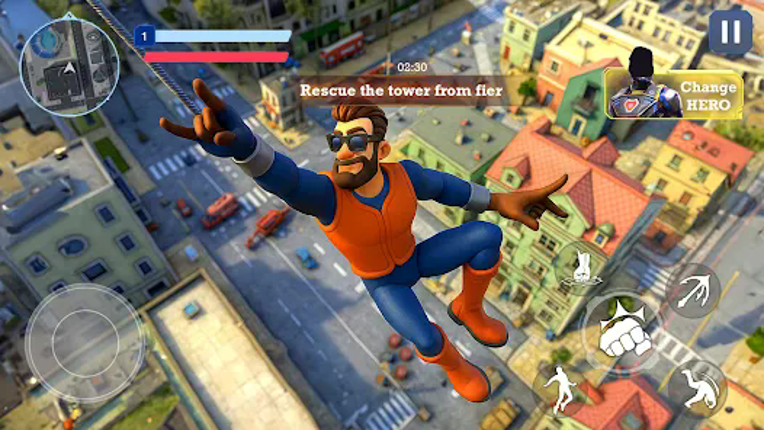 Super Hero Fight: Flying Game Image