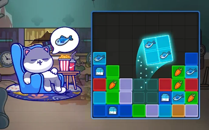 Cat Block - Blast Puzzle screenshot