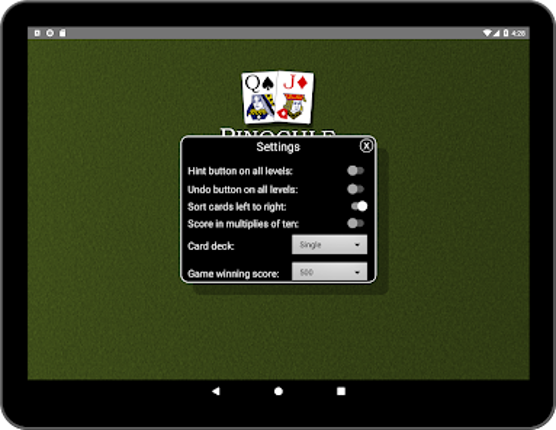Pinochle Classic screenshot
