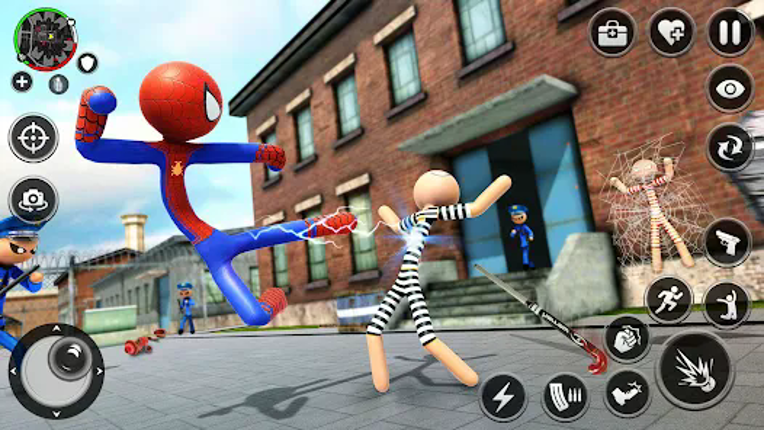 Spider Stick Hero Prison Break screenshot