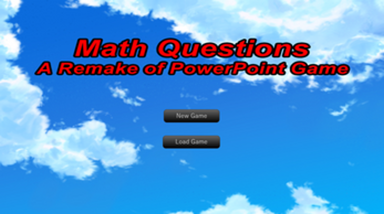 Math Questions: a Remake of PowerPoint Game screenshot