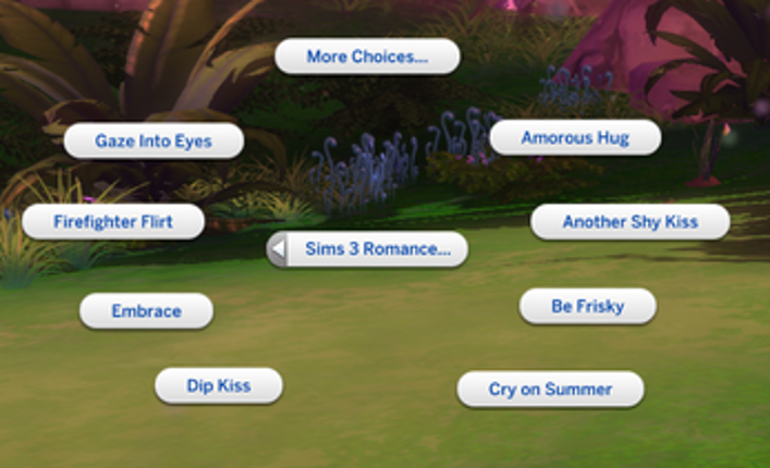 The Sims 4 Romantic Interaction from Sims 3 Image
