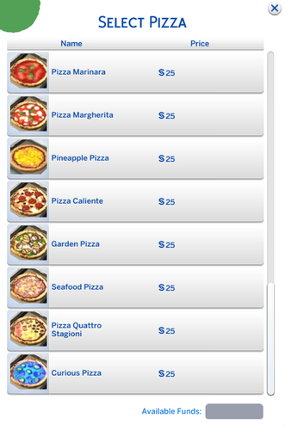 New Pizzas for Pizza Delivery screenshot