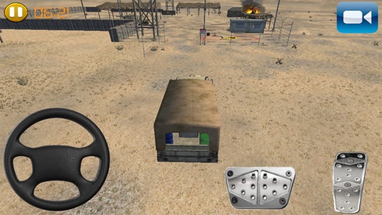 Army Trucks Emergency Parking : Battle-Ground  Rumble. Play Real Redline Game screenshot