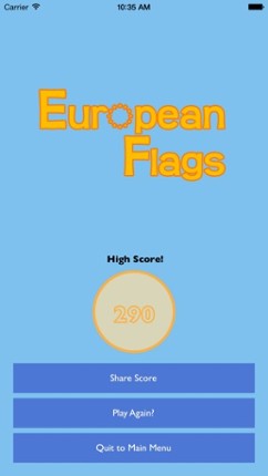 European Flags Challenge screenshot