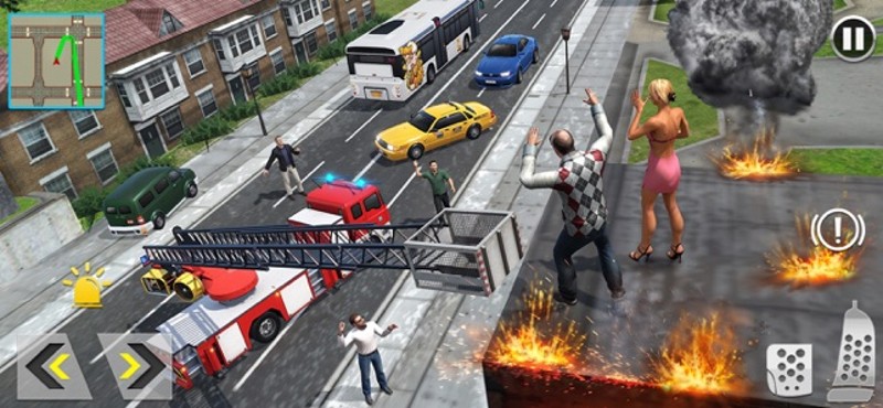 Firefighter Vehicles Rescue 3D screenshot