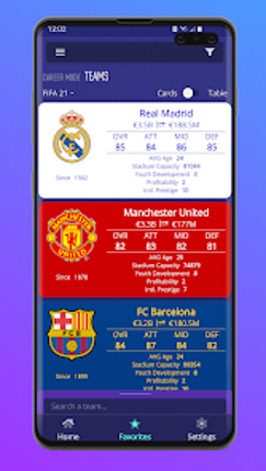 FCM Career Mode FC25 Database screenshot