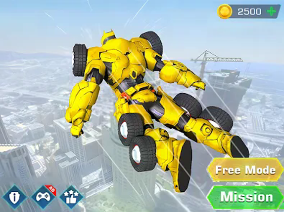 Flying Robot Car Transform screenshot