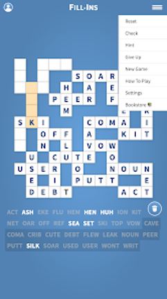 Fill-Ins · Word Fit Puzzles screenshot