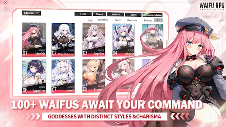 Goddess of Fate: Waifu RPG screenshot