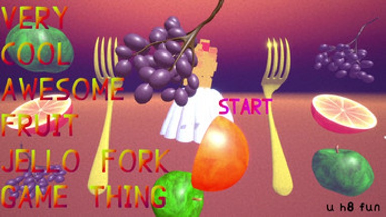 VERY COOL AWESOME FRUIT JELLO FORK GAME THING Image