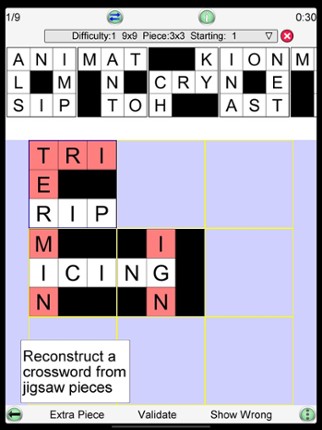 Jigsaw Crossword + screenshot