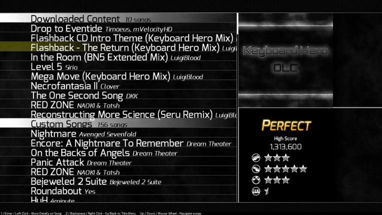 Keyboard Hero screenshot