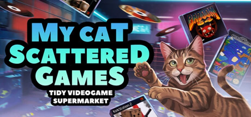 MY CAT SCATTERED GAMES: Tidy Videogame Supermarket Image