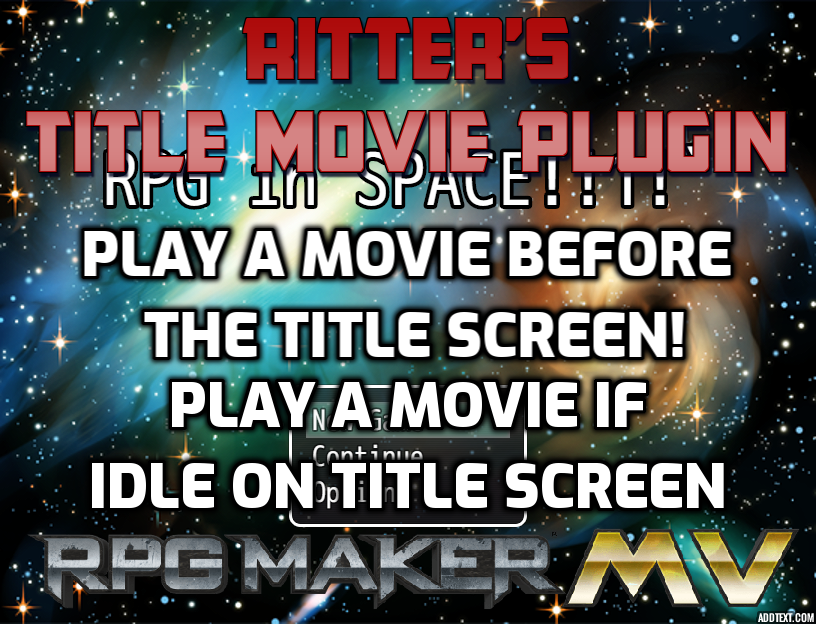 Games like Ritter Title Movie Plugin (RPG Maker MV)