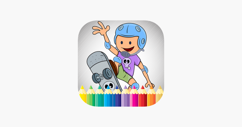 Sport Cartoon Coloring Book - Drawing for kids free games Image