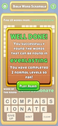 Bible Word Scramble Image