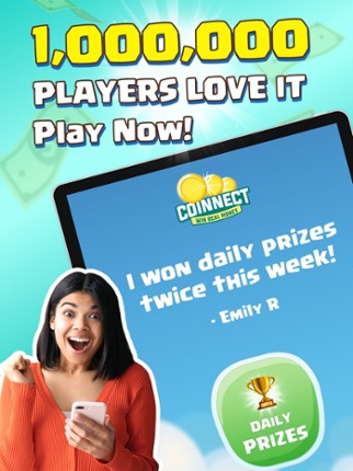Coinnect: Win Real Cash Prizes screenshot
