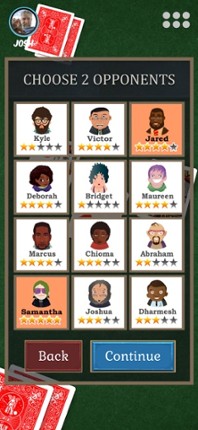 Cutthroat Pinochle Online screenshot