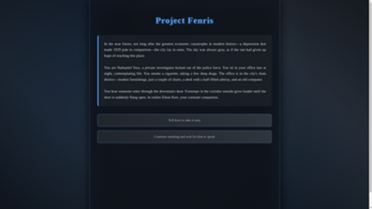 Dark City Detective - Project Fenris Image