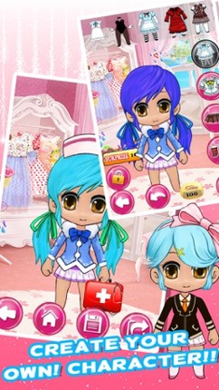 Dress Up Chibi Character Games For Teens Girls &amp; Kids Free - kawaii style pretty creator princess and cute anime for girl Image