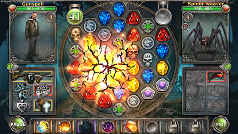 Gunspell - Match 3 Puzzle RPG screenshot