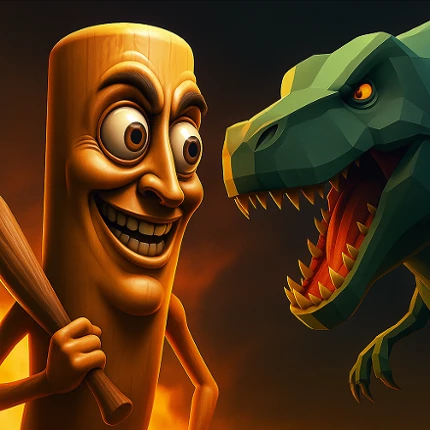 Merge Brainrot vs Dinosaur Image