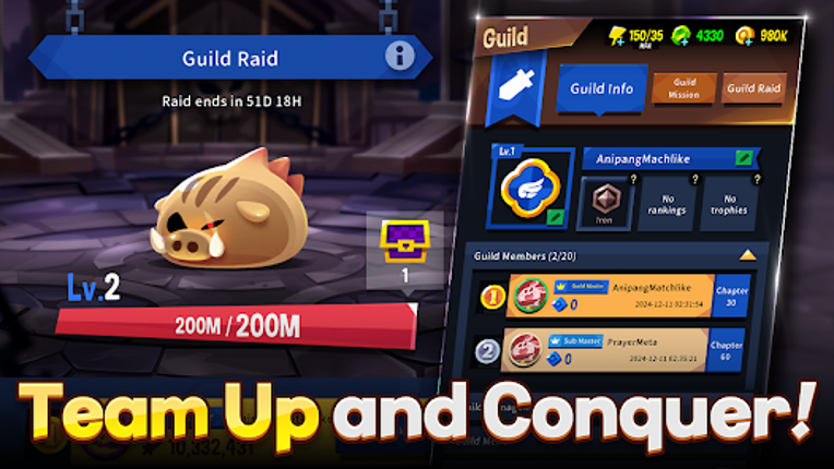 Anipang Matchlike (Puzzle RPG) screenshot