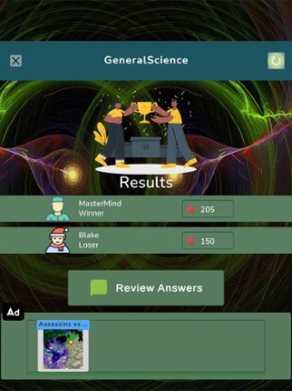 General Science Knowledge Test screenshot