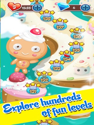 Gummy Fruit Sweet Deluxe mania : Match 3 Free Game Image