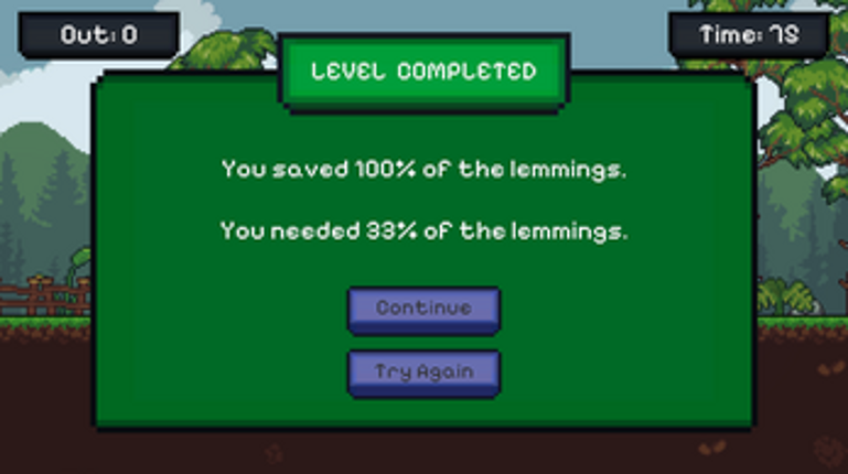 Lemmings screenshot