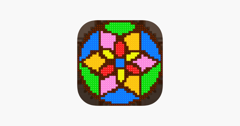 Mandala Cross Stitch Coloring Image