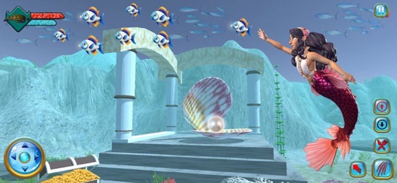 Sea Turtle &amp; Princess Mermaid Image