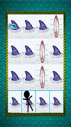 Stick-man Doodle Steps: Dont Step on The Shark Fins screenshot