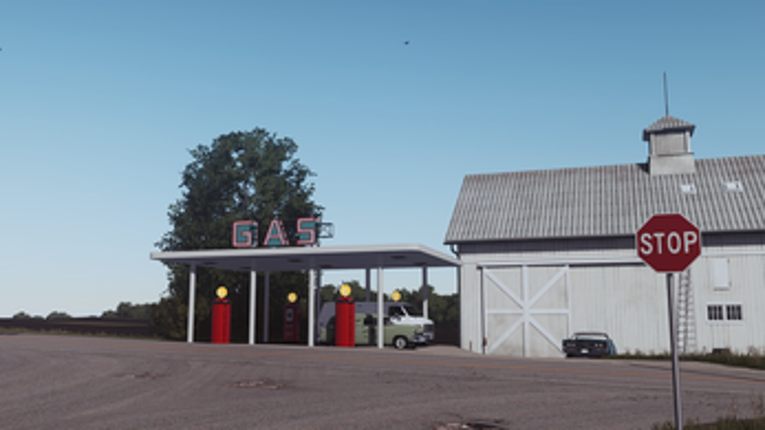 FS22 Vintage Gas Station screenshot