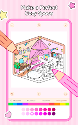 Cozy Home: Comfy Coloring Book Image