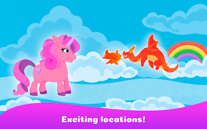 Unicorn Run Kids Games 0+ screenshot